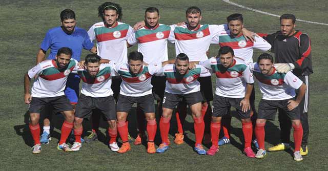 فوز منتخب فلسطين لبنان على فريق نجوم الدوري اللبناني بمباراة ودية