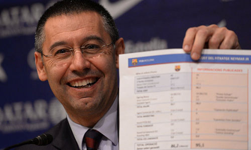 بارتوميو رئيس نادي برشلونة بارتوميو يتهم ريـال مدريد بالوقوف خلف قضية نيمار