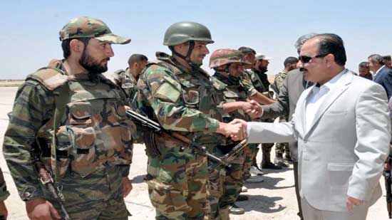 الهلال خلال زيارته مطار الثعلة العسكري: معركة المطار ملحمة بطولية بفضل مؤازرة أبناء السويداء للجيش