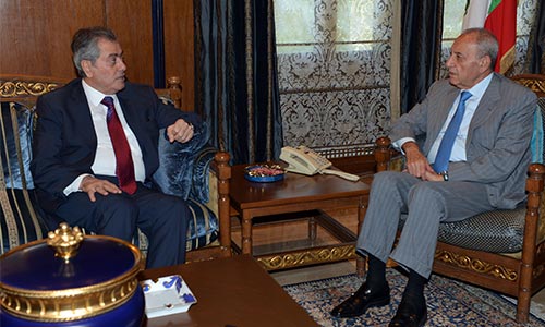 &rsquo;بري&rsquo; يستقبل &rsquo;باولي&rsquo; مودعاً ويناقش آخر التطورات مع السفير السوري في لبنان