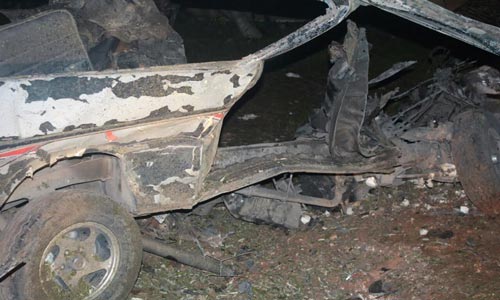 شهيدان وجريحان لبنانيان بانفجار حافلة في منطقة حاويك الحدودية مع سوريا
