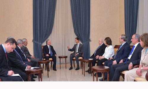 الأسد لوزير خارجية أرمينيا: ما عاناه الشعب الأرميني يعانيه الشعب السوري وبنفس أدوات القتل والإرهاب