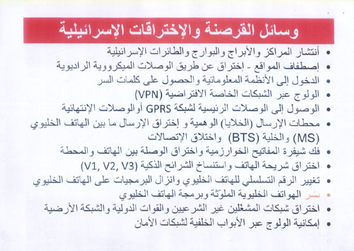 شرائح العرض الخاص باختراق شبكات الاتصالات في لبنان