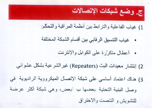 شرائح العرض الخاص باختراق شبكات الاتصالات في لبنان