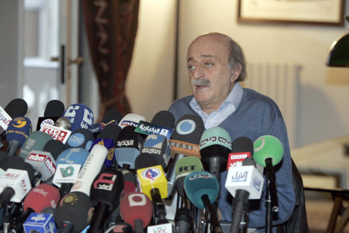 المؤتمر الصحفي لرئيس الحزب التقدمي الاشتراكي النائب وليد جنبلاط