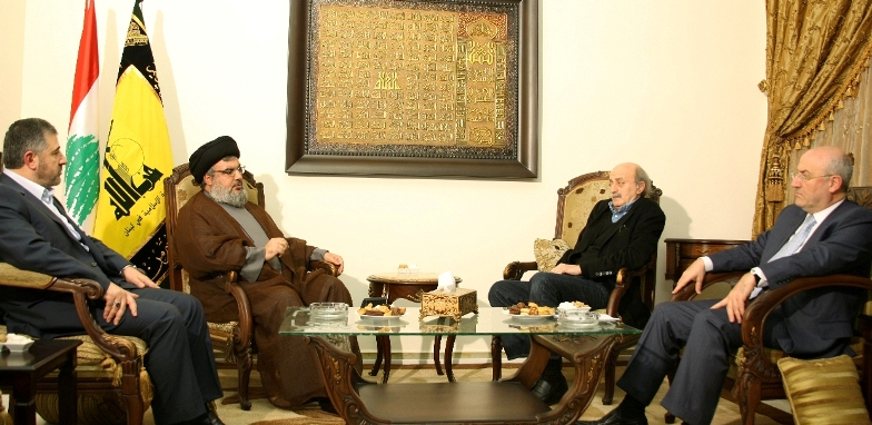  السيد نصرالله استقبل النائب جنبلاط 