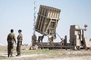 امتحان العدو الصهيوني للقبة الحديدية