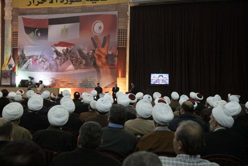 الاحتفال التضامني مع انتفاضات الشعوب العربية ـ بالصور