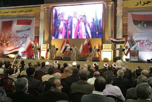 الاحتفال التضامني مع انتفاضات الشعوب العربية ـ بالصور