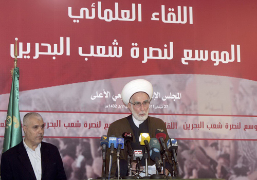 لقاء علمائي تضامني مع شعب البحرين في المجلس الإسلامي الشيعي الأعلى والكلمات تطالب بالإنصاف ورفع الظلم عن كاهلهم