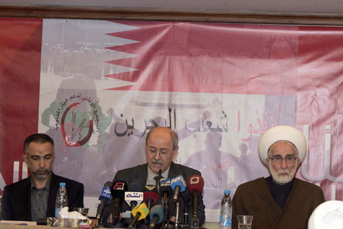 لقاء تضامني مع شعب البحرين في بيروت بدعوة من التجمع الوطني لدعم خيار المقاومة