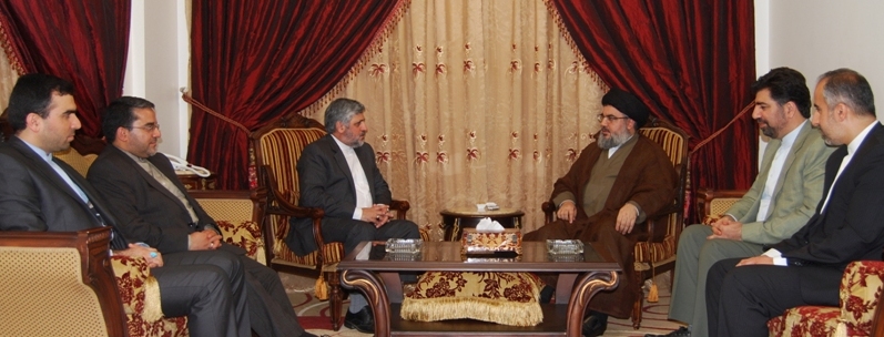      السيد نصرالله استقبل شيباني 
