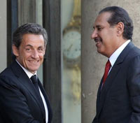 ماذا فعل وزير خارجية قطر في باريس؟