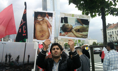 الجاليات العربية تتضامن مع الشعب البحريني في بروكسيل
