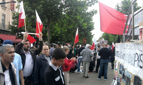 الجاليات العربية تتضامن مع الشعب البحريني في بروكسيل
