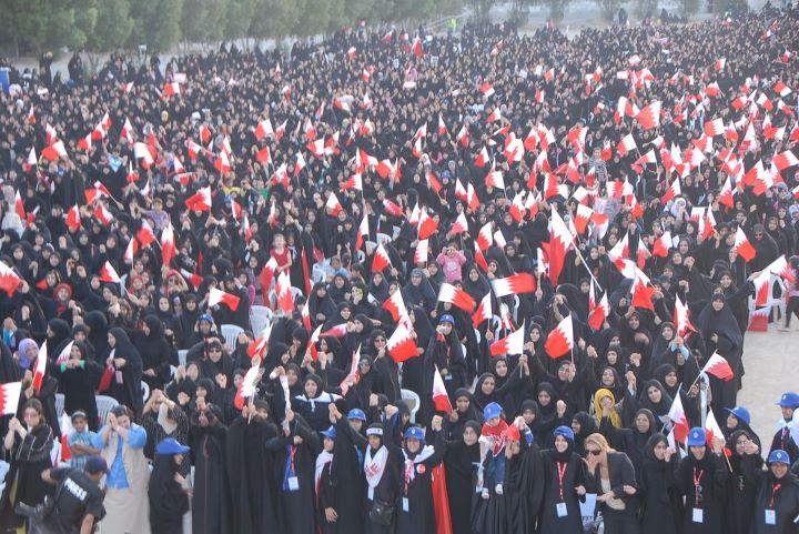  الشيخ سلمان يدعو خلال مهرجان جماهيري حاشد الى إعتبار يوم الانتخابات التكميلية يوم حداد وطني 