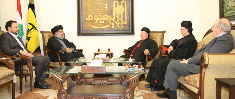 وفد مثل البطريرك الراعي زار الأمين العام لحزب الله