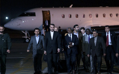 أنان في طهران لبحث الأزمة السورية