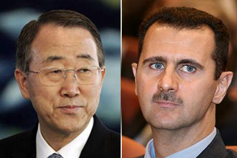 رسالة سورية لبان كي مون: الارهاب في سورية مصدره لبنان