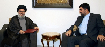 الأمين العام لحزب الله يستلم برقية من رئيس مجلس الشورى الإسلامي  للتهنئة "بإنسحاب العدو المذلّ من جنوب لبنان الذي يزهو كجوهرة لامعة" 

