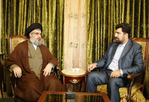  ابادي سلم السيد نصرالله برقية تهنئة من صالحي لمناسبة عيد التحرير