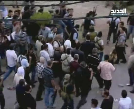 الكاميرا تفضح "دولة" خالد الضاهر وأزيز الرصاص يرافق كلمة الحريري