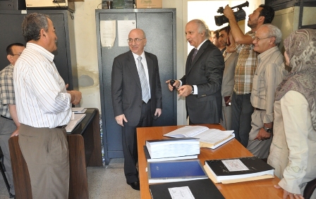 جولة لوزير العدل على المحاكم في مدينة النبطية الجنوبية

