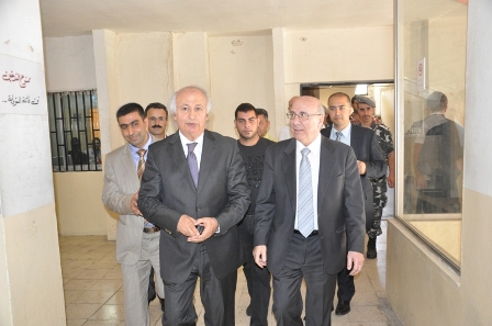 جولة لوزير العدل على المحاكم في مدينة النبطية الجنوبية

