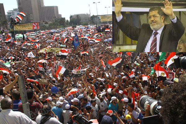 مرسي أقسم اليمين في الميدان : لا صوت يعلو على صوت الثورة
