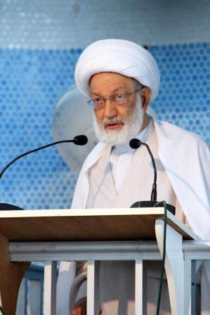 آية الله قاسم: أجهزة السلطة تسعى لتقديم الحل الأمني وابقاءه أملاً في إسكات صوت الشعب وتهميش إرادته