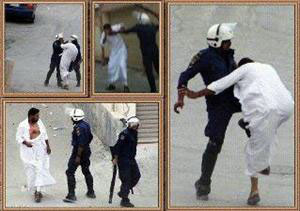 مرتزقة النظام البحريني يعتدون على مدير حوزة الامام الباقر (ع)
