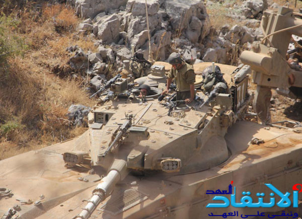 قوة صهيونية معادية تقوم بعمليات تجريف وتغير معالم في منطقة السدانة في مزارع شبعا