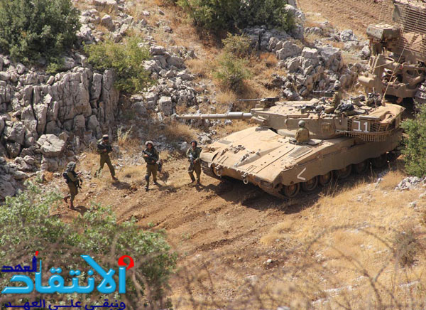 قوة صهيونية معادية تقوم بعمليات تجريف وتغير معالم في منطقة السدانة في مزارع شبعا