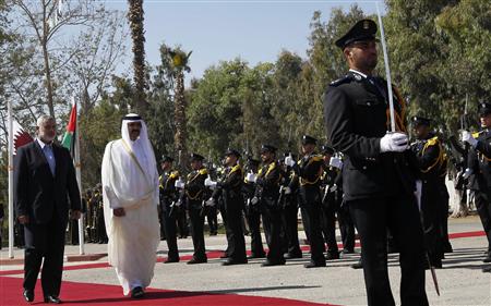 "اسرائيل" تهاجم زيارة حاكم قطر الى غزة