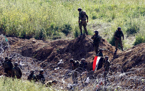الجيش الصهيوني: سقوط  قذائف هاون سورية على هضبة الجولان 