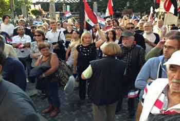 احتجاجات تنديداً بالعدوان المحتمل على سوريا