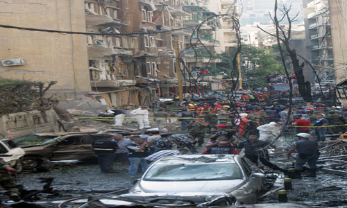 مقتل 8 اشخاص وجرح 90 آخرين في انفجار الأشرفية 