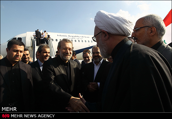 الازمة السورية تتصدر مباحثات لاريجاني مع كبار المسؤولين العراقيين