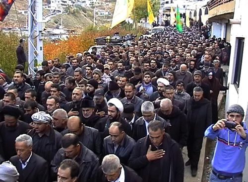 حزب الله شيّع المجاهد عباس أحمد في حزرتا 