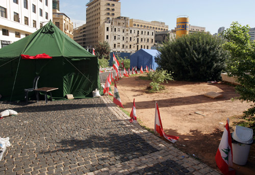 اعتصام "14 آذار" في رياض الصلح: وهن وفشل