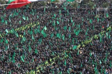 مهرجان حاشد في ذكرى تأسيس "حماس" في غزة ومشعل يشدد على خيار المقاومة والثوابت الفلسطينية  