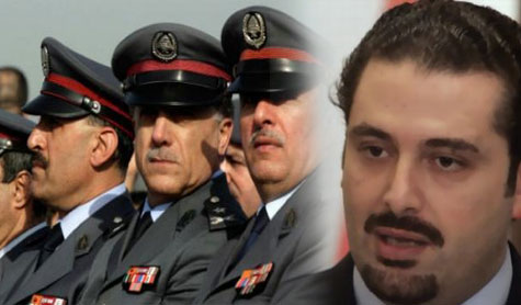 الحريري يريد أن يحمل الضباط العلم الازرق لا علم لبنان 

