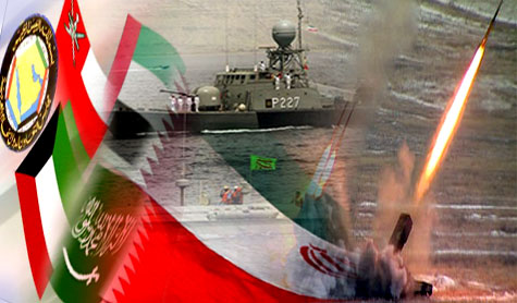 مناورات بحرية ايرانية على الحدود مع قطر