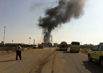 6 قتلى في حريق الجبيل في السعودية