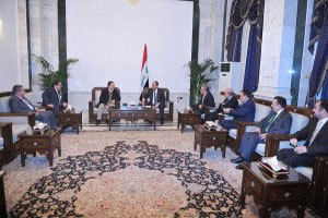 المالكي التقى هيثم منّاع ودعا الى حلّ الازمة السورية سلميا