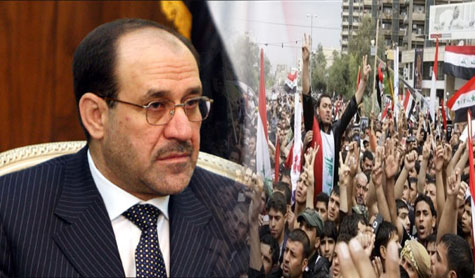 المالكي يلتقي ممثلين عن المحتجين في الانبار