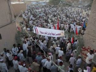 تظاهرة حاشدة في وادي حضرموت جنوب اليمن تطالب بالانفصال