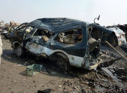 خمسة قتلى و45 جريحاً في انفجار سيارتين مفخختين جنوب بغداد 