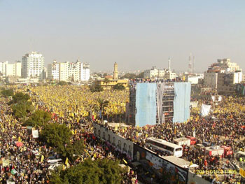 انعكاسات إيجابية لمهرجان انطلاقة "فتح"  في غزة على ملف المصالحة مع "حماس" 