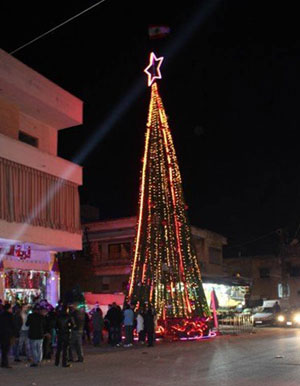 عندما تغتاظ "إسرائيل" من شجرة الميلاد في النبطية